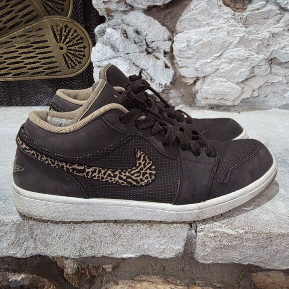 Nike Air Jordan 1 Low Brown Velvet Men\'s Size 12 339145-006 main image 4